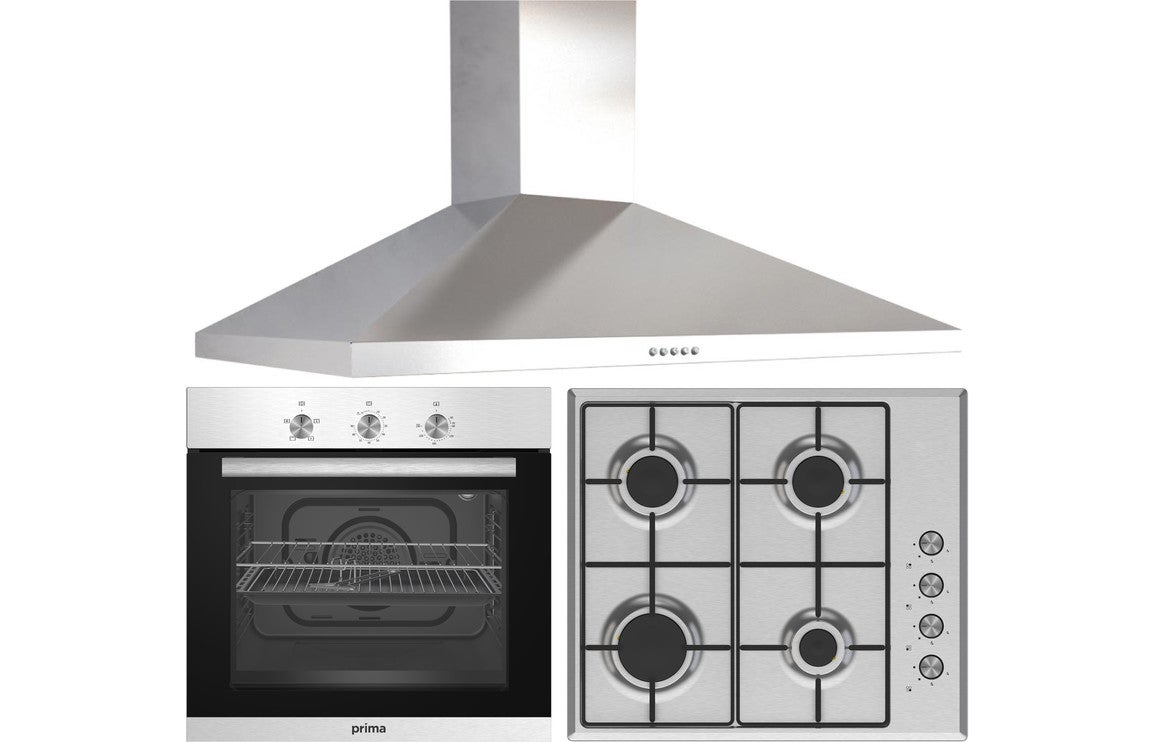 Prima Oven, Gas Hob & Chimney Hood Pack