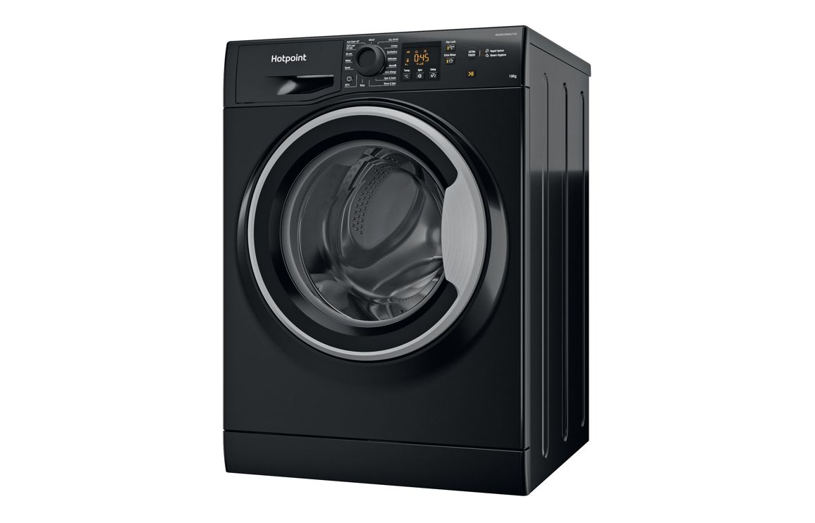 Hotpoint NSWM 1046 BS UK F/S 10kg 1400rpm Washing Machine - Black - Image 2