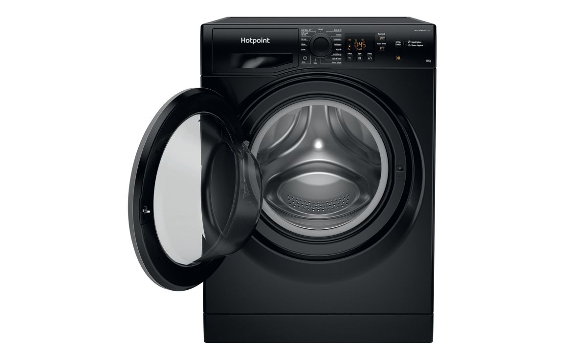 Hotpoint NSWM 1046 BS UK F/S 10kg 1400rpm Washing Machine - Black - Image 3