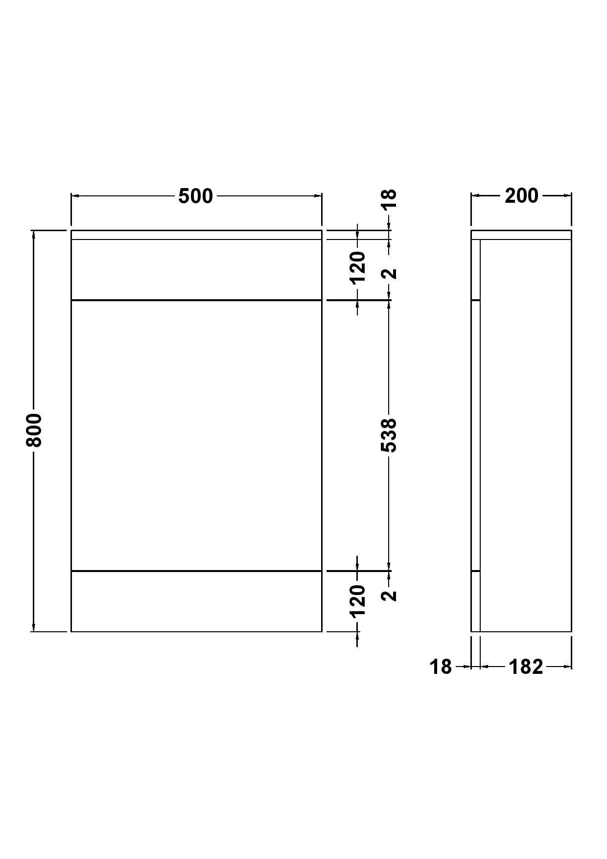Eden Floor Standing WC Unit 500mm - Image 3
