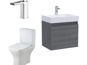 Merit Wall Hung 500mm Unit WC & Tap
