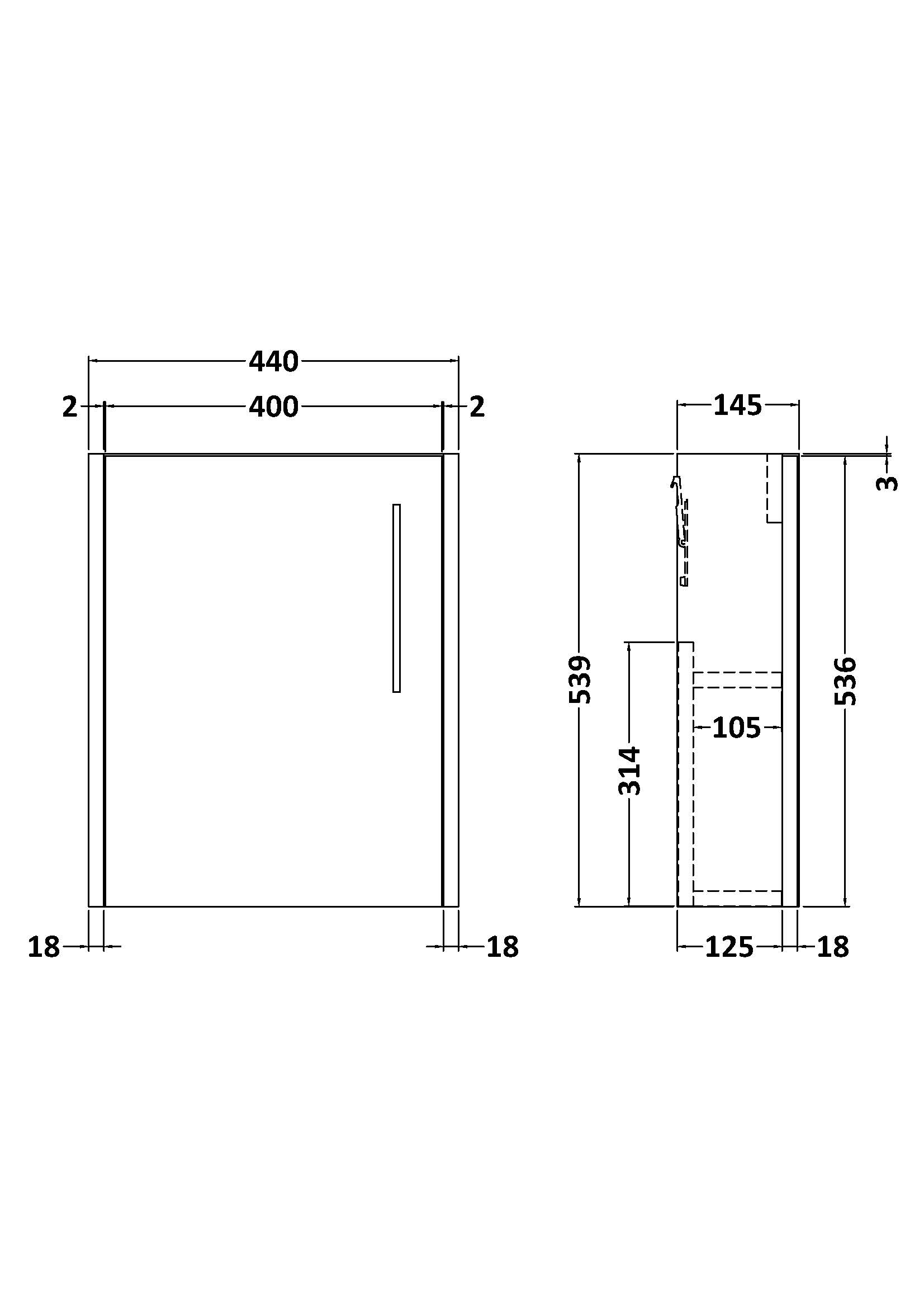 1700mm x 850mm Left Hand Square Shower Bath, Bath Screen, 500mm Vanity, Pan & Cistern - Image 2