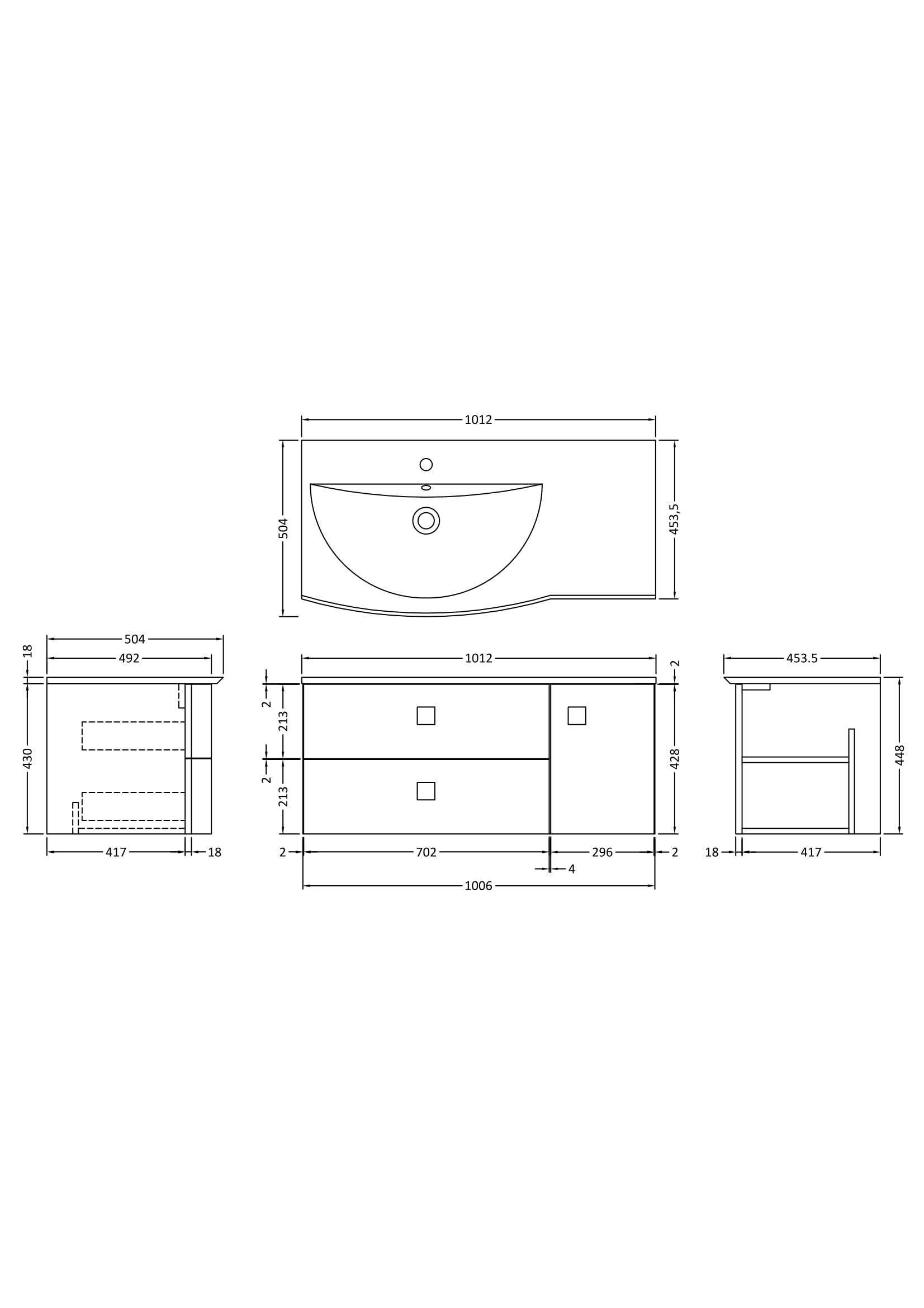 Sarenna Floor Standing WC Unit 550mm - Image 3