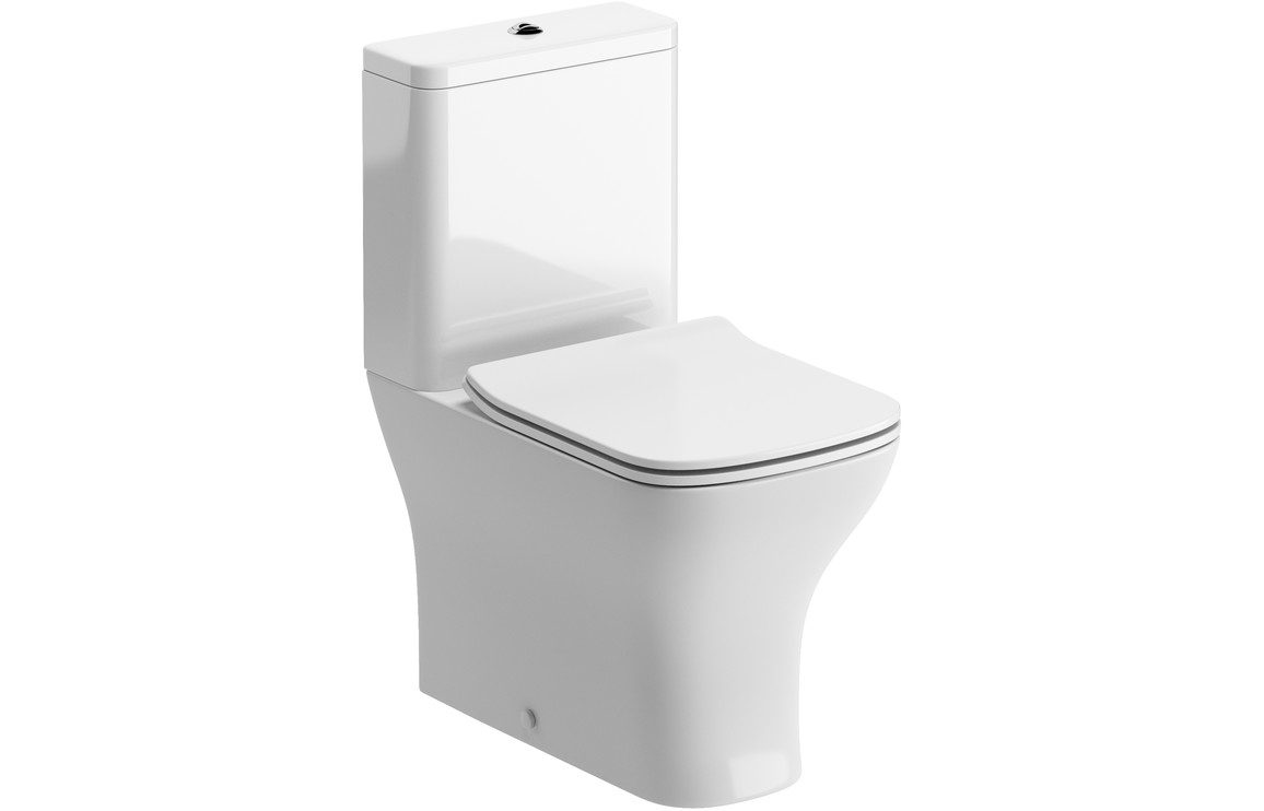 Cedarwood Short Projection Close Coupled Fully Shrouded WC & Soft Close Seat