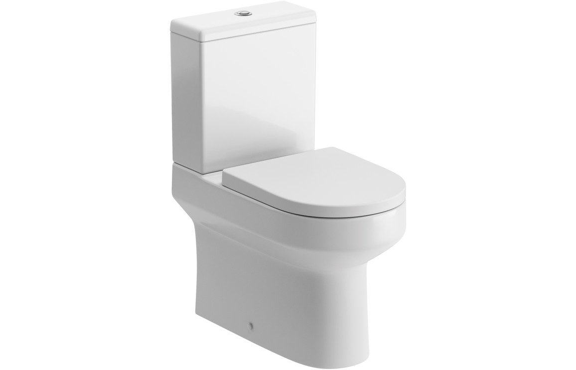 Laurus Rimless Close Coupled Fully Shrouded WC & Soft Close Seat