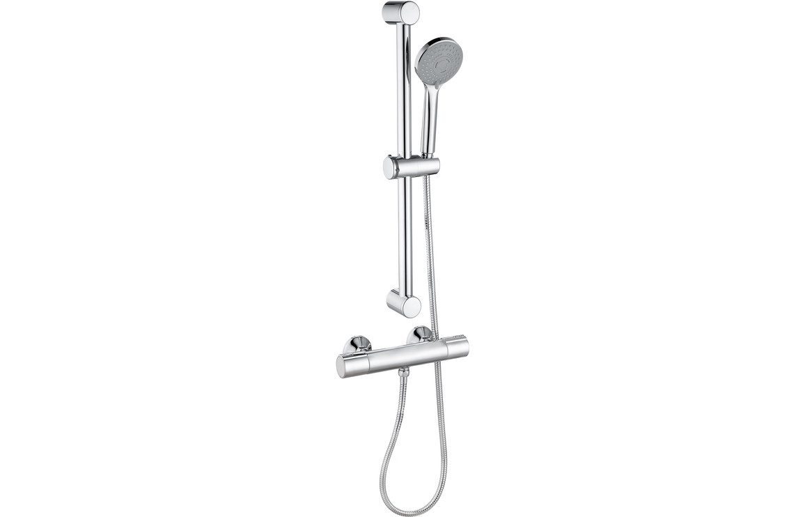 Terra Cool-Touch Thermostatic Bar Mixer Shower - Chrome