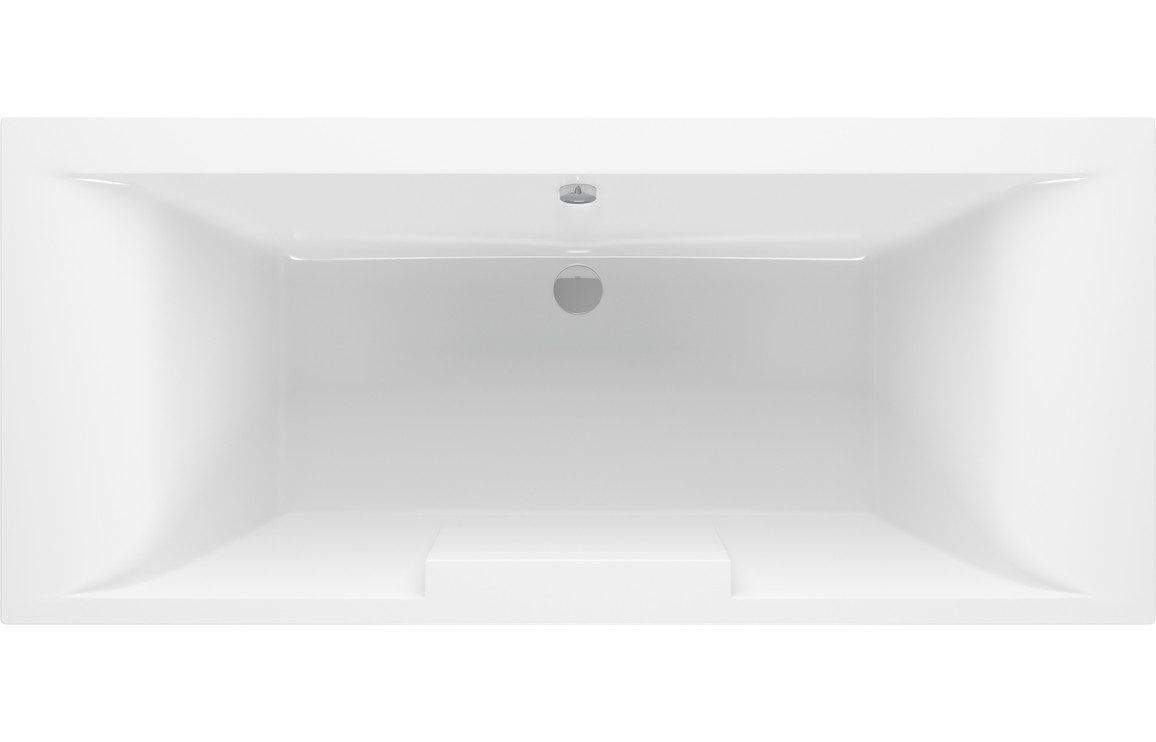 Malone Deluxe Square Double End 1700x750x550mm 0TH Bath w/Legs