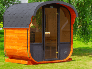 New Cube sauna 160cm PRE ASSEMBLED With 6.8KW Heater (Red Wood)