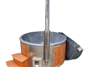 Equinox Hot Tub Elite Wood Fire Spa Grey / Wood off grid NO ELECTRICS