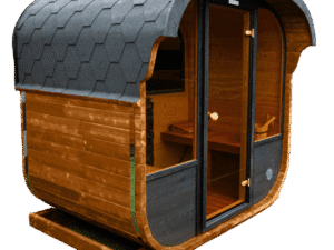 New Cube sauna 160cm PRE ASSEMBLED With 6.8KW Heater (Light Oak)