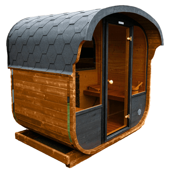 New Cube sauna 160cm PRE ASSEMBLED With 6.8KW Heater (Light Oak)