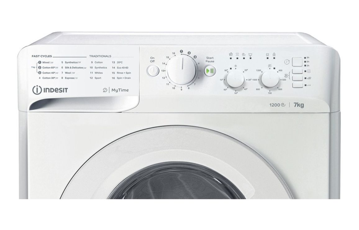 Indesit MTWC 71252 W UK F/S 7kg 1200rpm Washing Machine - White - Image 2