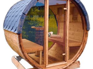 REAR PANORAMIC Wall Terrace Sauna Including 6.6kw Heater