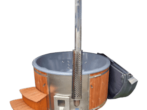 Equinox Hot Tub FULL Deluxe Wood Fire Kit Spa Grey / Wood (14 -21 Days Order Time) (Light Oak) 13amp