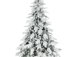 7ft Super Flocked Christmas Tree - Green/White